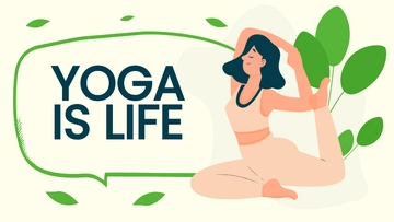 Free International Yoga Day Quote Wallpaper Template to Edit Online