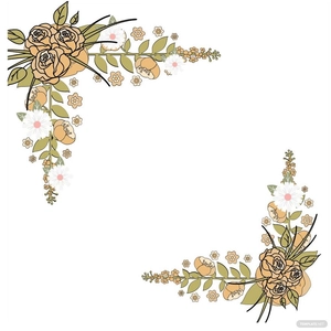 Boho Floral Clipart