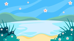 Spring Beach Background