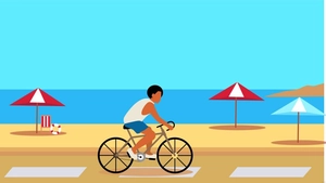 Moving Beach Background