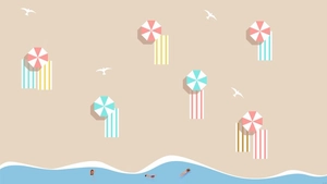 Pastel Beach Background