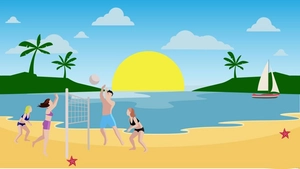 Beach Teams Background