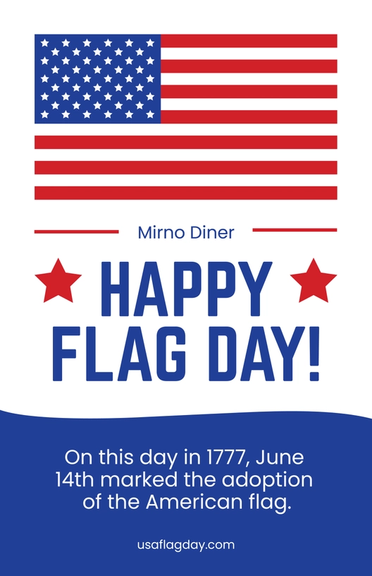 Happy Flag Day Poster