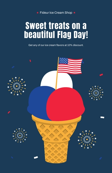 Free Modern Flag Day Poster Template to Edit Online
