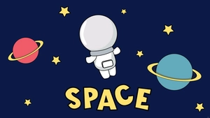 Cartoon Space Background