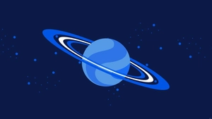Blue Space Background