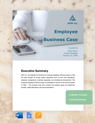Employee Business Case Template