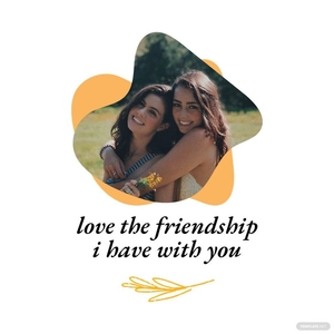 Friend Photo Mug Template