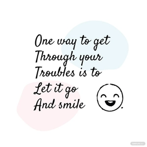 Smile Quote Mug Template