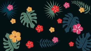 Tropical Flower Background