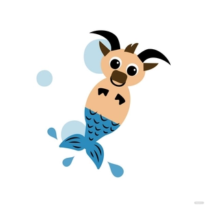 Cartoon Capricorn clipart
