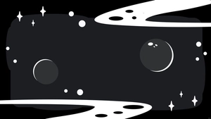 Black and White Space Background