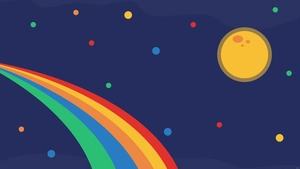 Rainbow Space Backgrounds