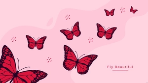 Red Butterfly Wallpaper