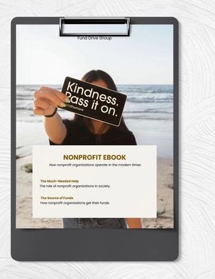 Nonprofit eBook Template Nonprofit eBook Template