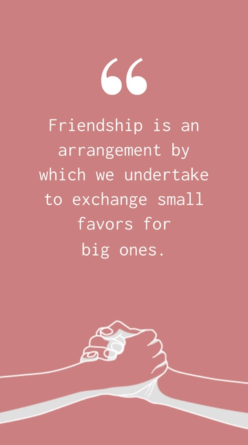 Free Montesquieu Friendship: Exchange Small Favors for Big Ones Quote Template to Edit Online
