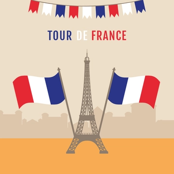 Free Tour De France Flag Clipart Template to Edit Online