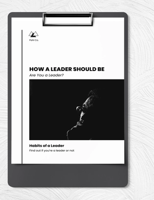 Leadership eBook Template Leadership eBook Template