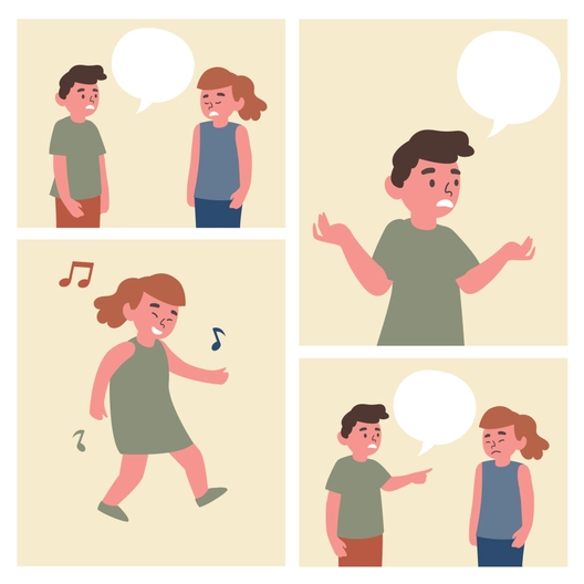 Friends Comic Strip Template