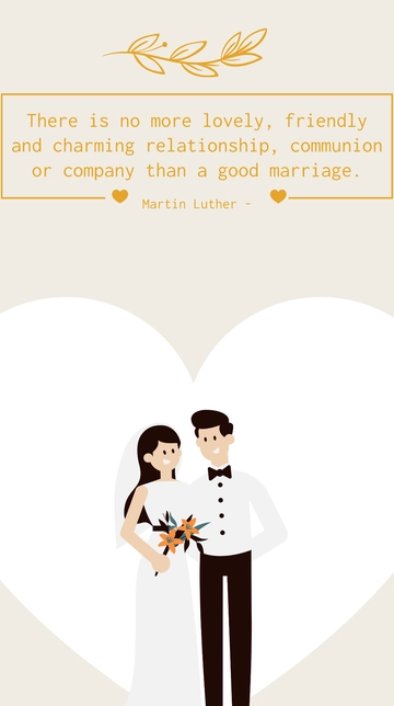Free Lovely Friendly Charming Relationship Marriage Quote Template to Edit Online