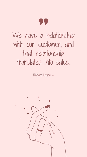Free Richard Hayne Relationship with Customer Translates into Sales Quote Template to Edit Online
