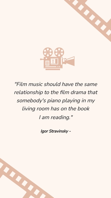 Stravinsky: Film Music's Subtle Influence Quote