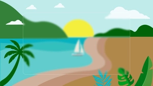 Blurred Beach Background