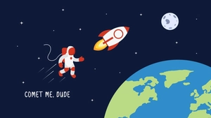 Funny Space Wallpaper