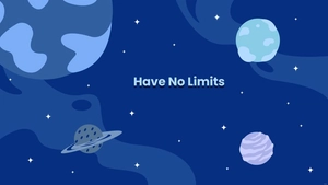 Cool Blue Space Wallpaper