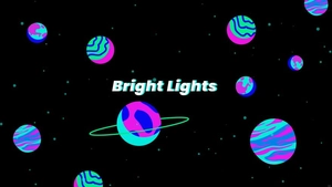 Neon Space Wallpaper