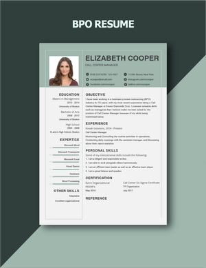 BPO Resume