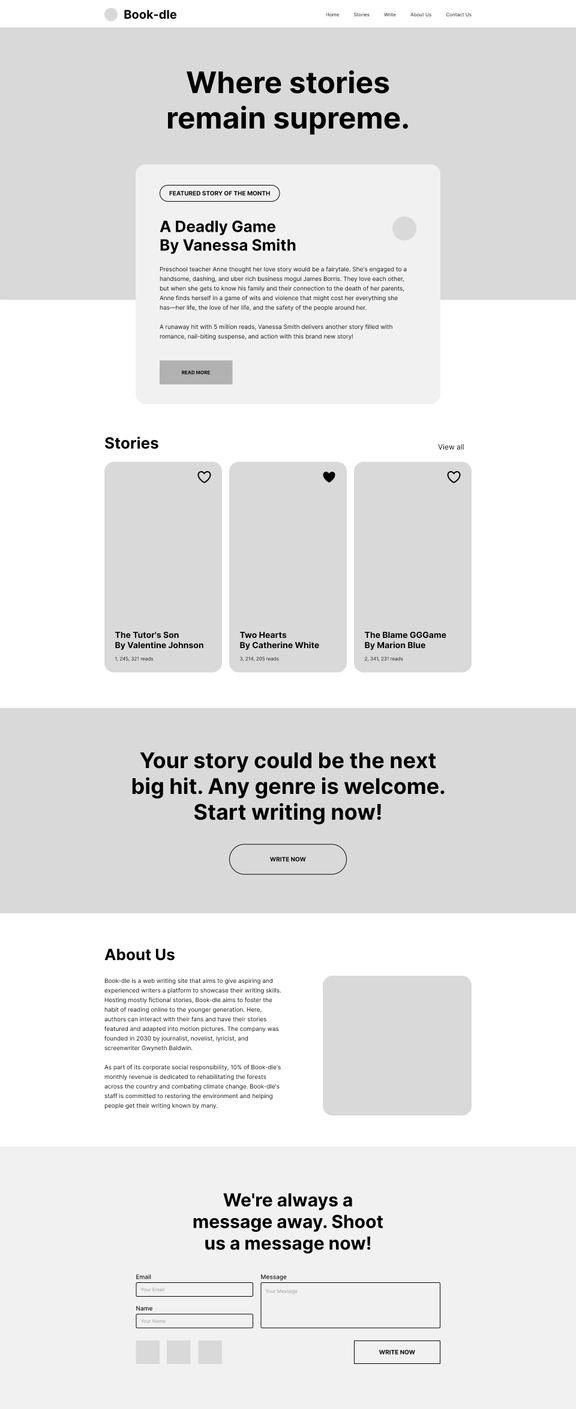 Website Wireframing Template