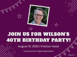 Birthday Ecard Template