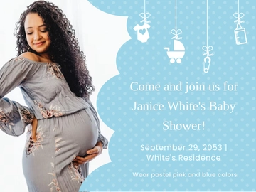 Free Baby Shower Ecard Template to Edit Online
