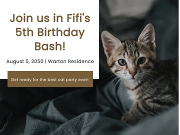Free Pet's Birthday Ecard Template to Edit Online