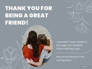 Friend Ecard Template