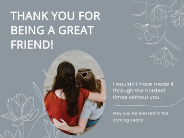 Free Friend Ecard Template to Edit Online