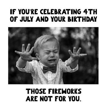 Free 4th Of July Birthday Meme Template to Edit Online