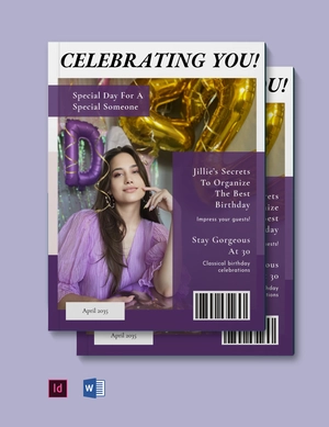 Birthday Zine Template