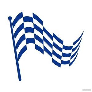 Cartoon Checkered Flag Clipart