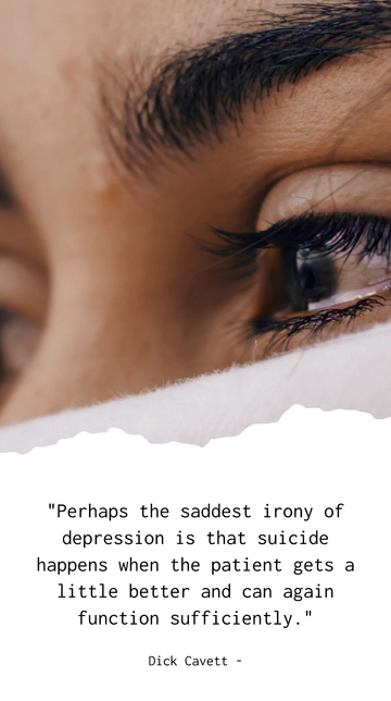 Dick Cavett: The Irony of Depression's Improvement Quote