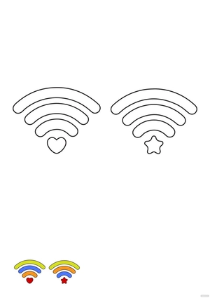 Creative Wifi coloring page