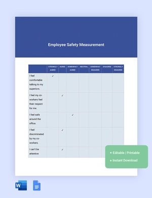 7 Point Likert Scale Template