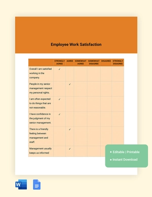 6 Point Likert Scale Template