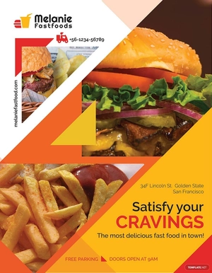 Delicious Fast Food Flyer Template
