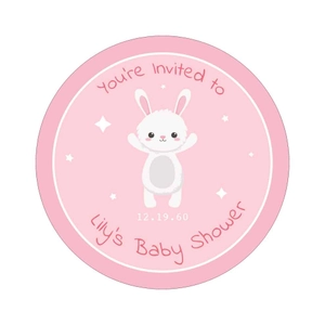 Baby Shower Sticker Template