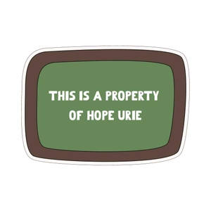 School Sticker Template