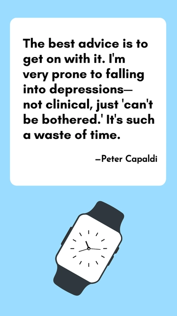 Peter Capaldi's Advice: Overcome Apathy, Embrace Action Quote