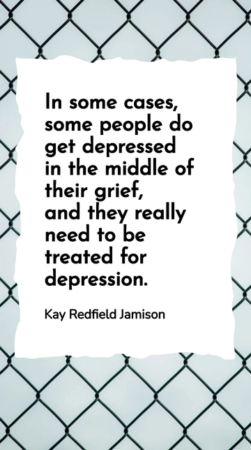 Kay Redfield Jamison: Grief and Depression Insights Quote