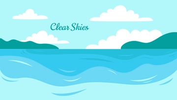 Free Blue Beach Wallpaper Template to Edit Online